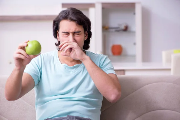 stock image Young man suffering from allergy