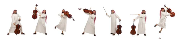 Araber spielt Musikinstrument — Stockfoto