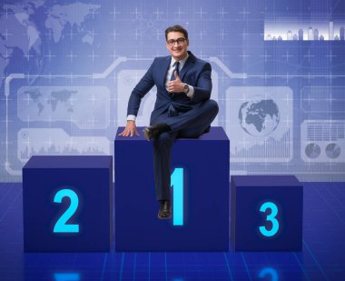 Yarışmada ilk alarak işadamı yerleştirin