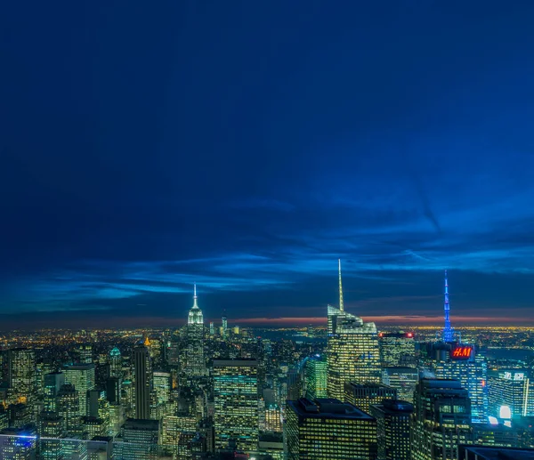 New York - 20. DEZEMBER 2013: Blick auf Lower Manhattan im Dezember — Stockfoto
