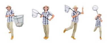 Ağı beyaza takan komik adam.