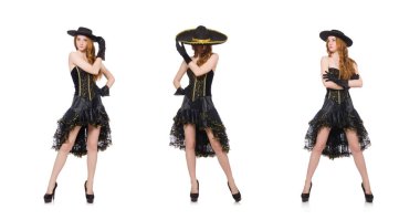 Moda elbiseli kadın