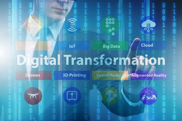 Digital transformation and digitalization technology concept — Stock Photo, Image