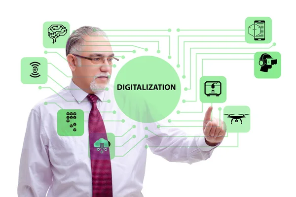 Digitale Transformation und Digitalisierungstechnikkonzept — Stockfoto