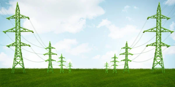 Green energy concept - 3d rendering — Stock Photo, Image