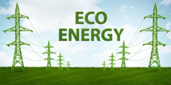 Concepto de energía verde - renderizado 3d — Foto de Stock