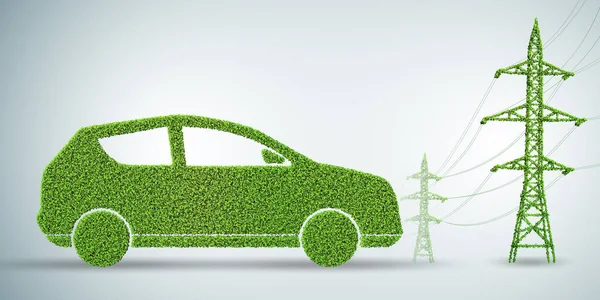 Concetto di energia verde - rendering 3d — Foto Stock