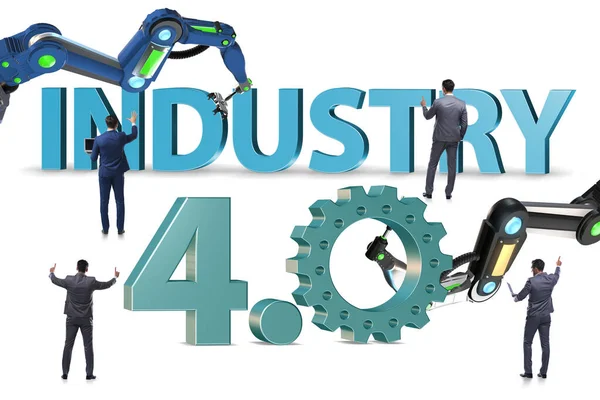 Moderne industrie 4.0 technisch automatiseringsconcept — Stockfoto