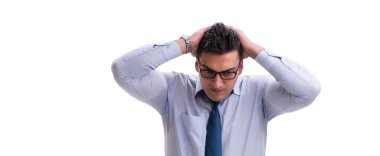 İş adamı aşırı derecede terliyor. Beyazların üstünde kötü kokuyor.