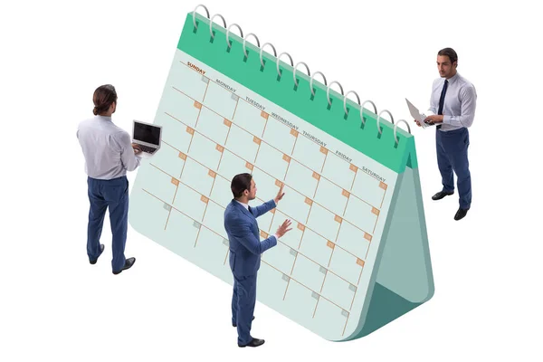 Concepto de calendario de negocios con empresario —  Fotos de Stock