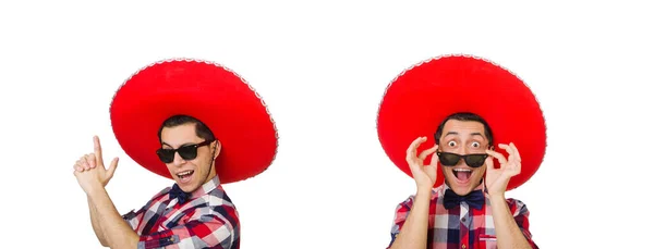 Drôle mexicain avec sombrero dans le concept — Photo