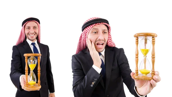 Araber mann tenker på tidsforløp – stockfoto