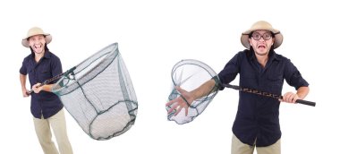 Ağı beyaza takan komik adam.