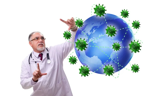 Coronavirus covid-19 pandemi koncept med läkare — Stockfoto