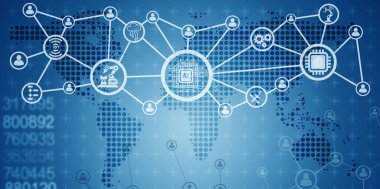 Yapay zeka modern bilgisayar konsepti