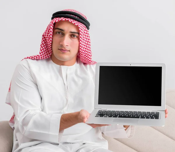 Young arab businessman in business concept — Stock Photo, Image