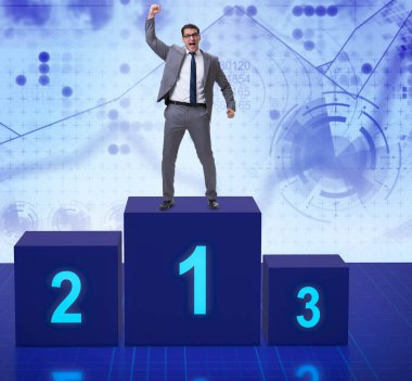 Yarışmada ilk alarak işadamı yerleştirin