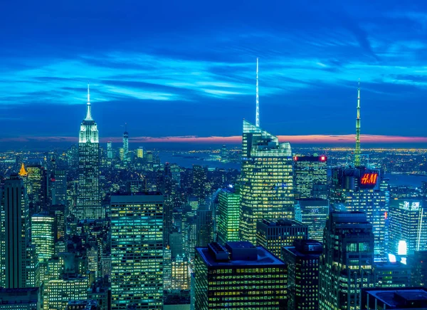 New York - December 20, 2013: View of Lower Manhattan on Decembe — 图库照片