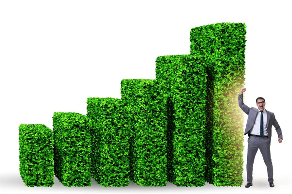 Empresario en ecología verde concepto de crecimiento —  Fotos de Stock