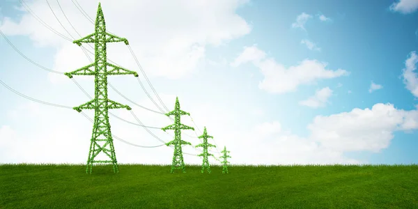 Concepto de energía verde - renderizado 3d —  Fotos de Stock