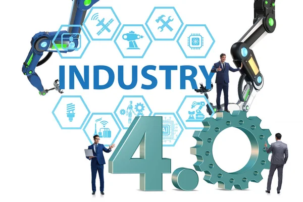Industria moderna 4.0 concepto de automatización técnica —  Fotos de Stock