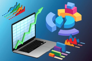 Ticaret ortamında çeşitli görselleştirme - 3D biçimlendirme