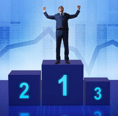 Yarışmada ilk alarak işadamı yerleştirin