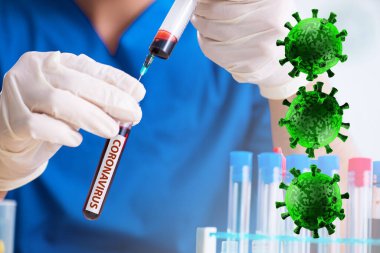 Laboratuvarda covid-19 aşısı geliştiren doktor.