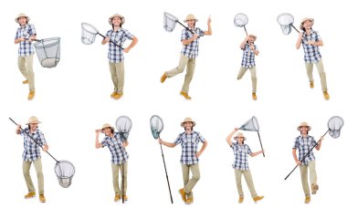 Ağı beyaza takan komik adam.