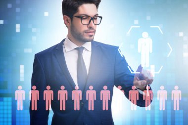 Çevrimiçi eleman alma ve iş arama kavramı