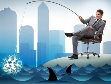 İşadamı sudan dolar avlıyor