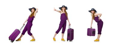 Genç kadın yaz tatili için hazırlanıyor