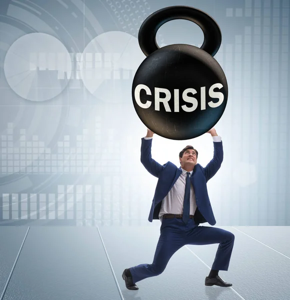 Бізнес концепція кризи та рецесії — стокове фото