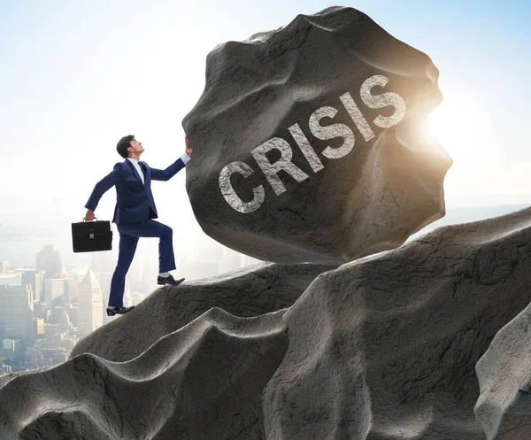 Concept d'entreprise de crise et de récession — Photo