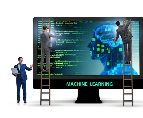 Concepto de aprendizaje automático como tecnología moderna — Foto de Stock