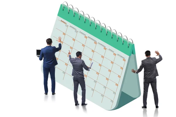 Concepto de calendario de negocios con empresario — Foto de Stock