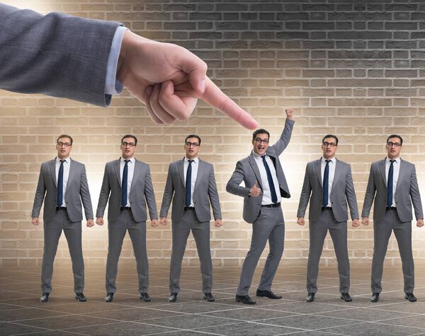 Концепция найма и трудоустройства с выбранным сотрудником