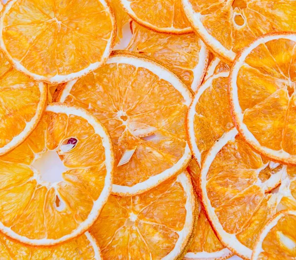 The pattern arranged with dried orange slices — Stock Photo, Image