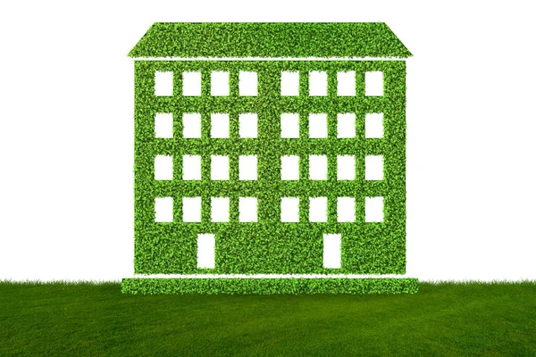 Concepto de casa verde - 3D renderizado — Foto de Stock