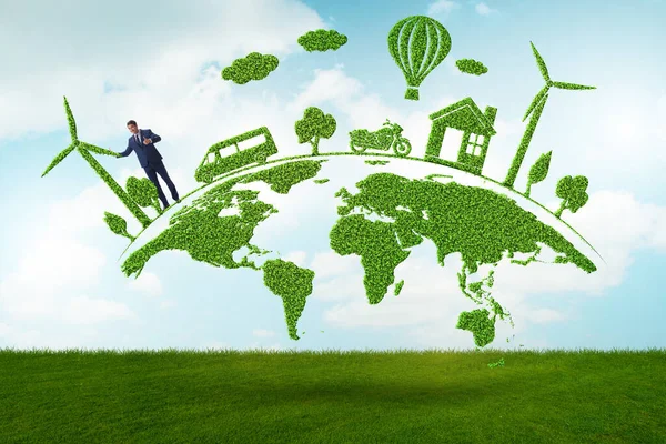 A tiszta energia és a környezetvédelem fogalma — Stock Fotó