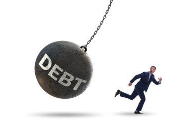 Borç ve kredi sektöründeki işadamı