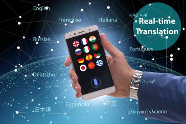 Akıllı telefon uygulaması ile gerçek zamanlı çeviri kavramı
