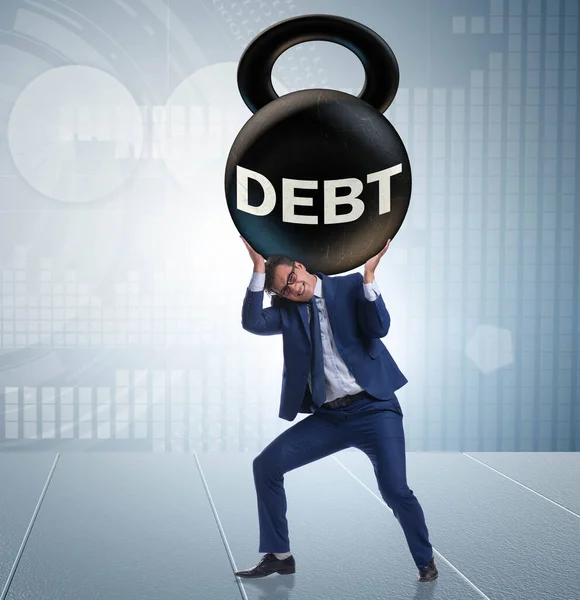 Borç ve borç alma iş kavramı — Stok fotoğraf