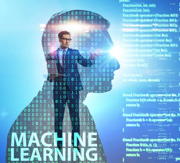 Machine learning concept as modern technology — Stock Photo, Image