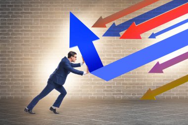 İş adamı ve çizelge iyileştirme kavramı