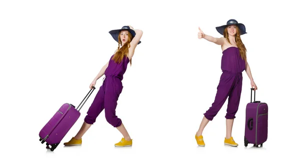 Young woman preparing for summer vacation — Stock Photo, Image