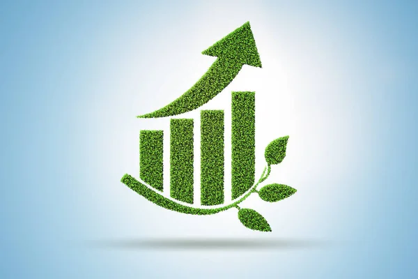 Зеленый и экологический рост экономики — стоковое фото