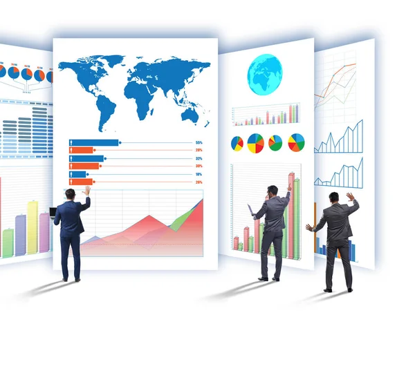 Konzept von Business Charts und Finanzvisualisierung — Stockfoto