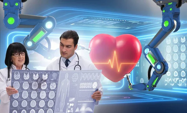 Dos doctores en concepto de telemedicina —  Fotos de Stock