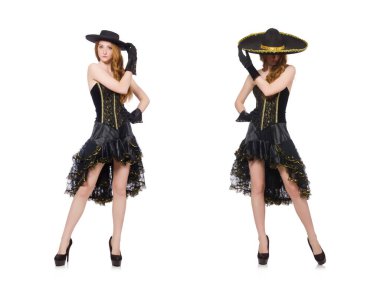 Moda elbiseli kadın